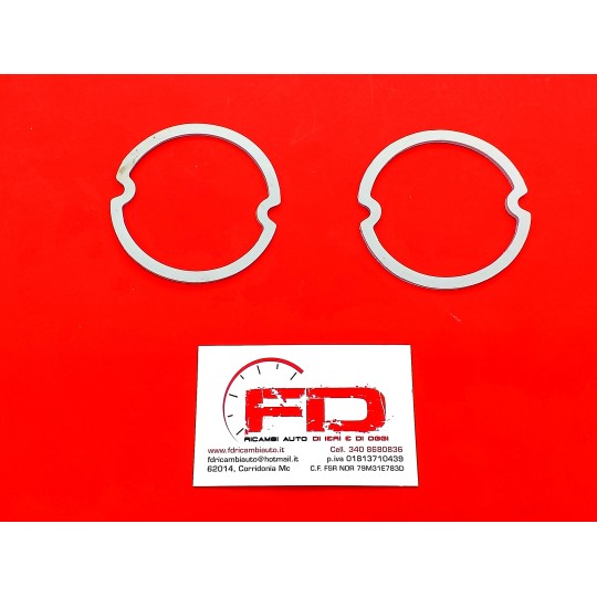 COPPIA GUARNIZIONI INTERMEDIE SOTTO FARI FIAT 500 F L R