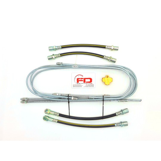 SET COMPLETO TUTTI TUBI FRENO PER FIAT 500 F L R