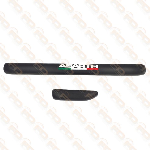 PARA GINOCCHIA ABARTH IN PELLE RICAMATO COLORE NERO