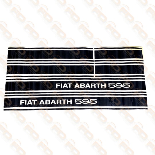 KIT ADESIVI LATERALI ABARTH NERO 595 FIAT 500