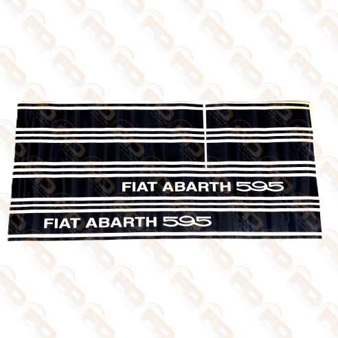 KIT ADESIVI LATERALI ABARTH NERO 595 FIAT 500