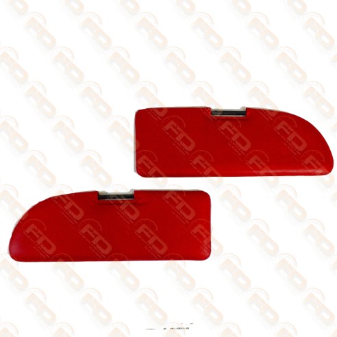 COPPIA PATTINE PARASOLE  FIAT 500 COLORE ROSSO