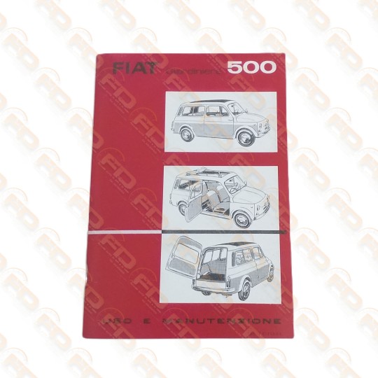 LIBRETTO USO E MANUTENZIONE FIAT 500 GIARDINIERA (COPIA)